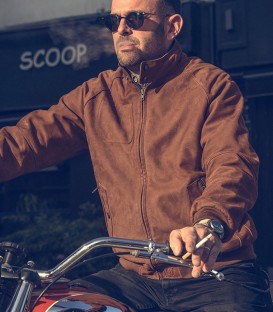 Motorcycle suede jacket Steve