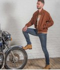 Motorcycle suede jacket Steve