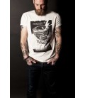 T-shirt moteur HD - blanc vintage