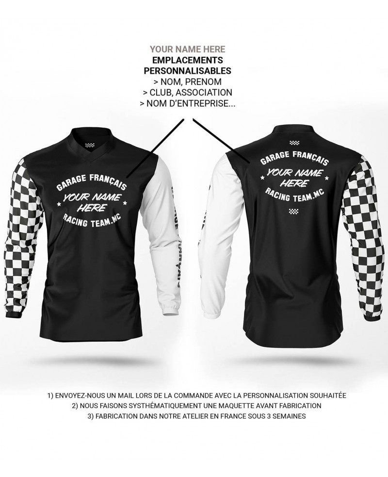 Flat track and dirt track jersey for vintage races Gentlemen's Factory