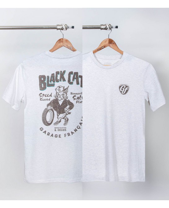 Tee shirt bike black cat...