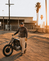 blouson cuir arsouille – moka – lifestyle – Garage Français
