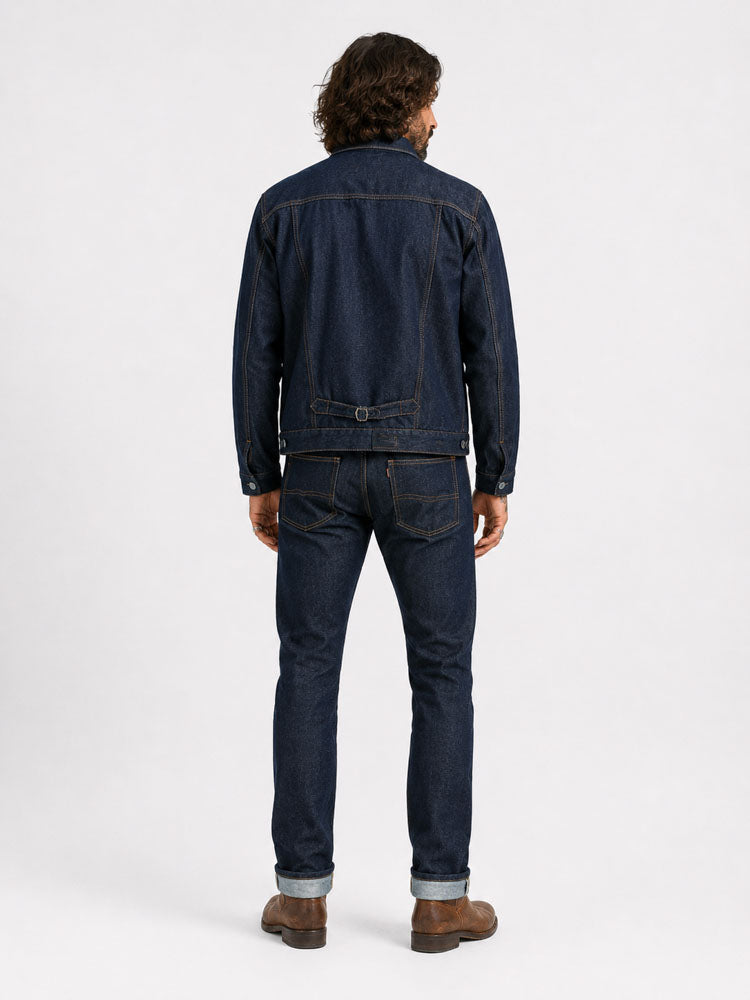 blouson jeans selvedge freelander – dos – Garage Français