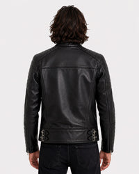 blouson cuir lascar – noir – dos – Garage Français