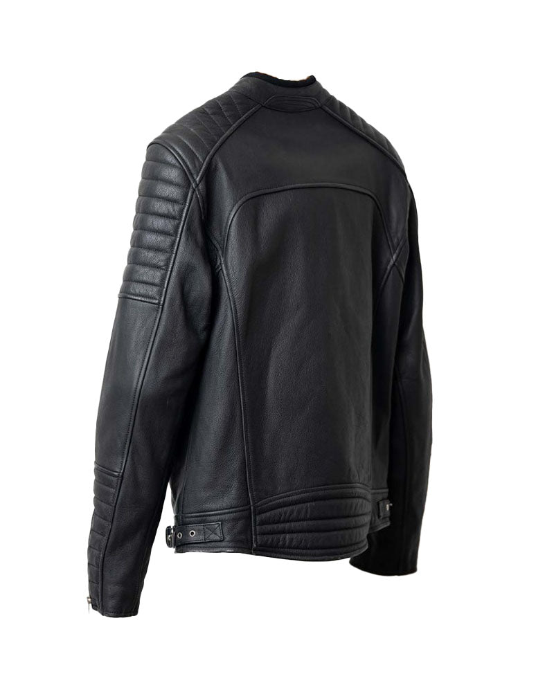 blouson cuir loubard – noir – dos – Garage Français