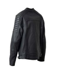 blouson cuir loubard – noir – dos – Garage Français