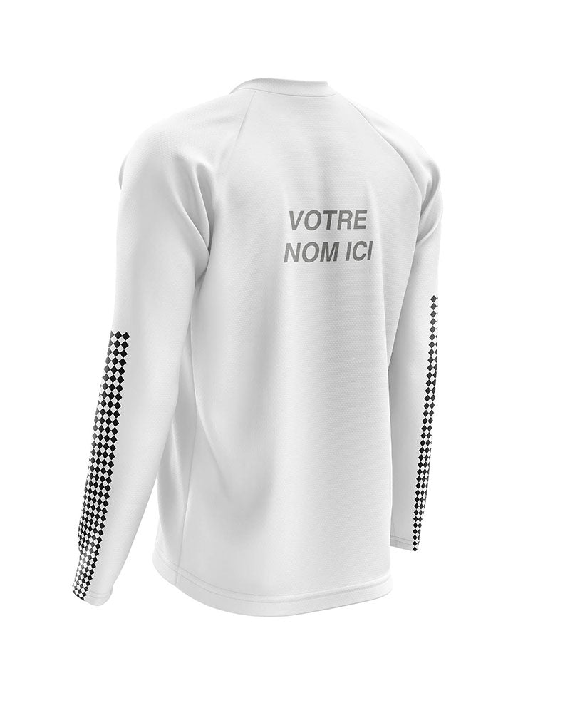 maillot moto vintage personnalisable bmx club – dos – Garage Français