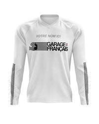 maillot moto vintage personnalisable bmx club – face – Garage Français