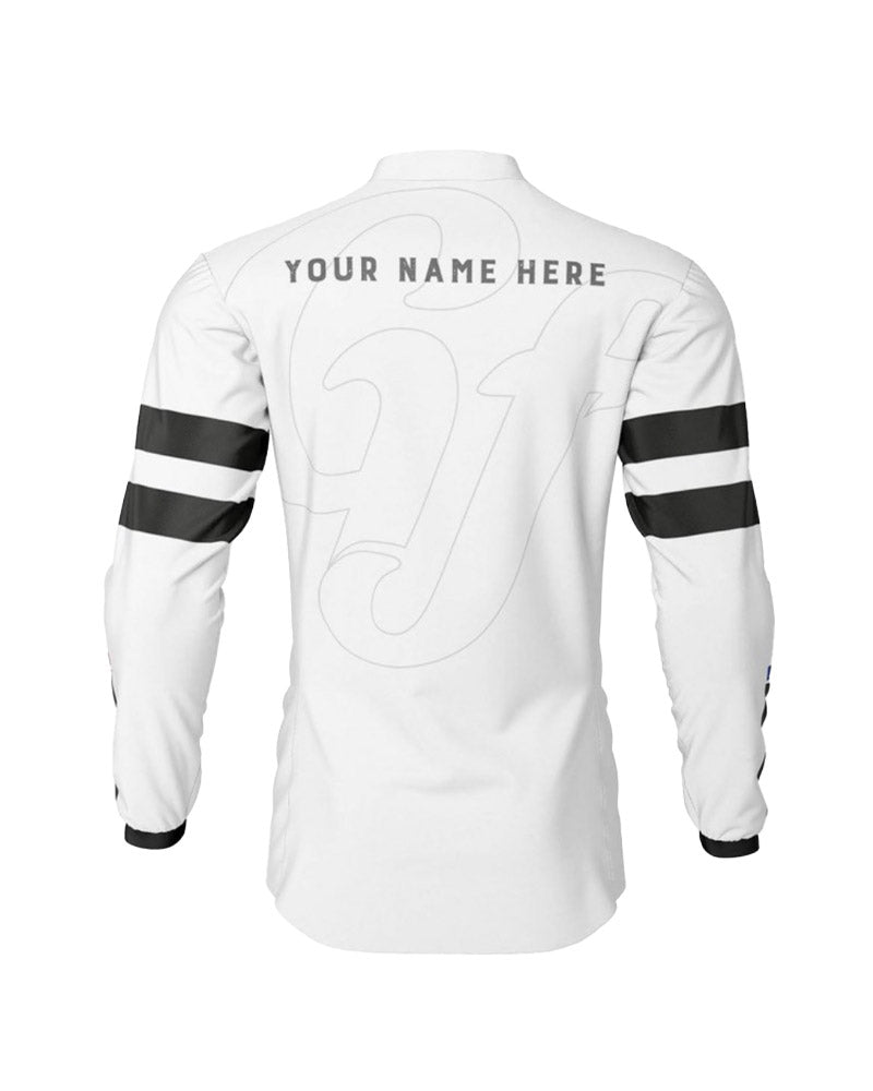 maillot-personnalisable-gf-racing-blanc – dos – Garage Français