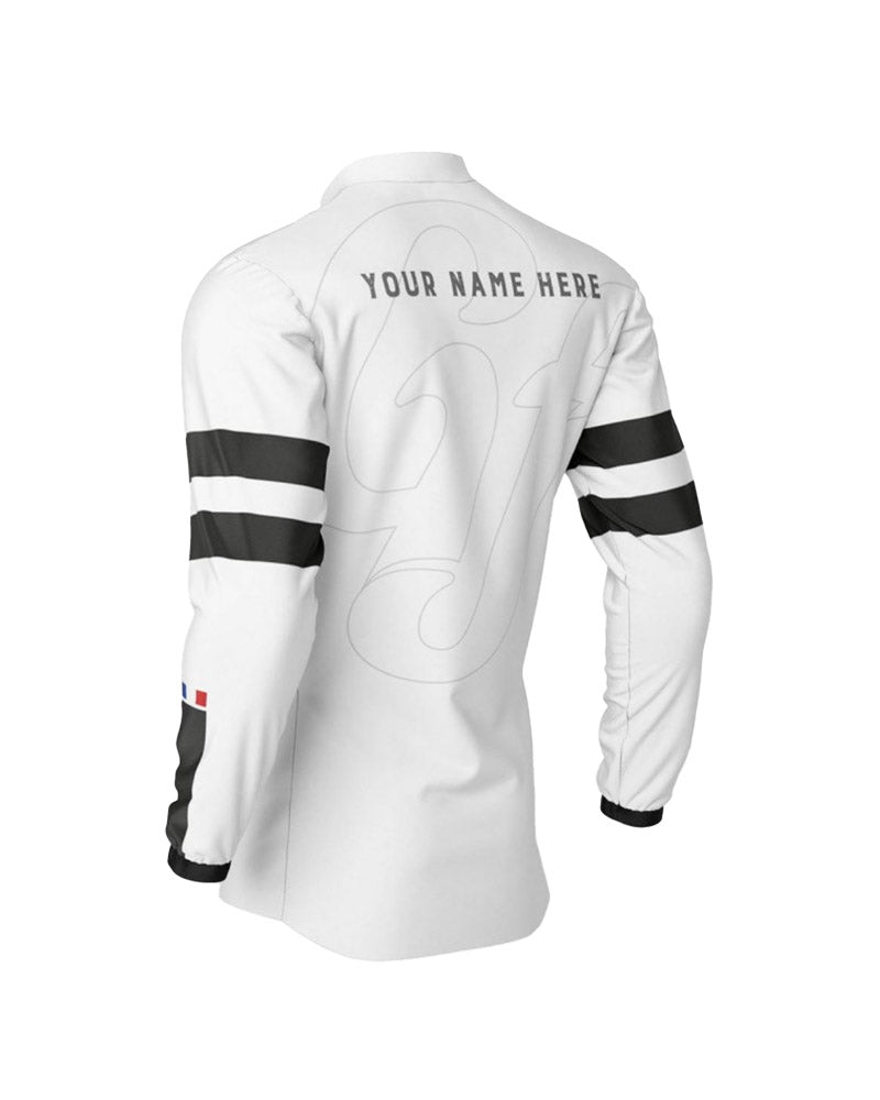 maillot-personnalisable-gf-racing-blanc – dos – Garage Français