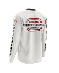 maillot moto vintage wheels & waves dirty ride – dos – Garage Français