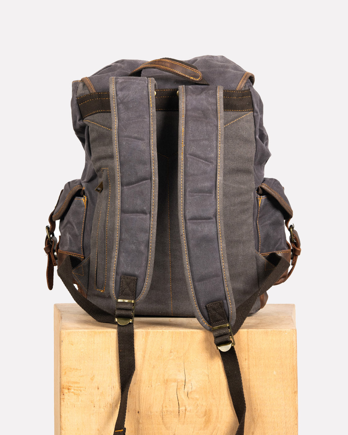 sac à dos moto canvas anti-pluie adventurous noir