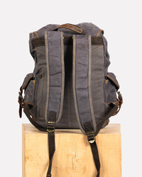 sac à dos moto canvas anti-pluie adventurous noir