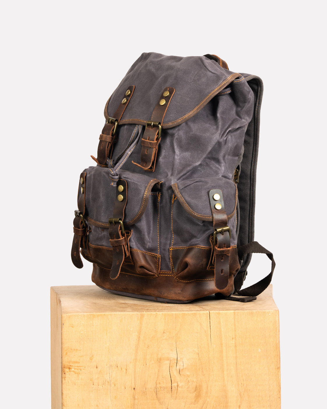 sac à dos moto canvas anti-pluie adventurous noir
