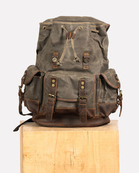 Sac à dos moto canvas anti-pluie adventurous