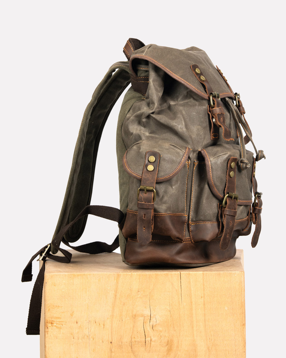 Sac à dos moto canvas anti-pluie adventurous