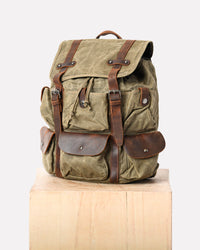 sac à dos moto canvas anti-pluie grizzli