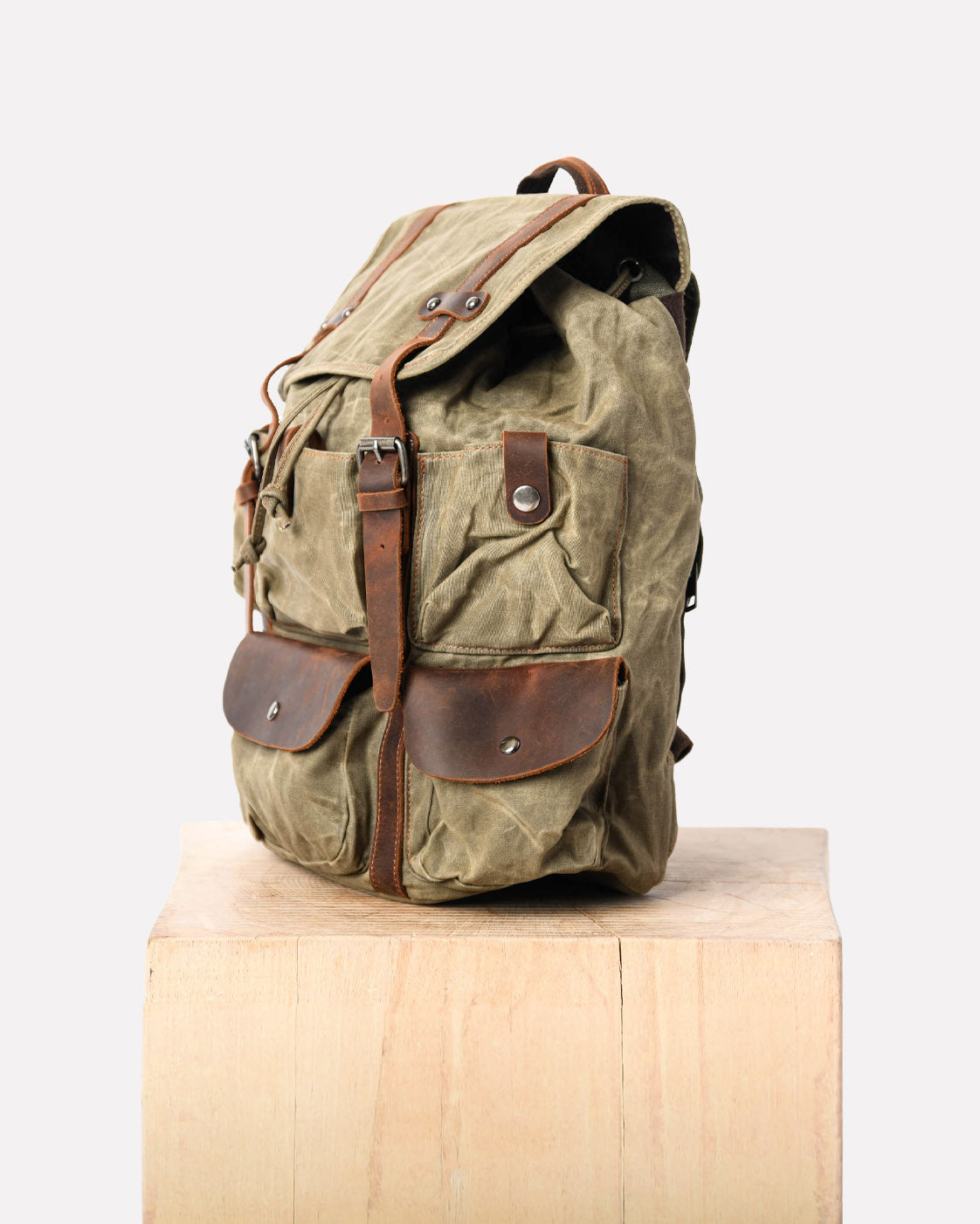 sac à dos moto canvas anti-pluie grizzli
