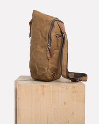 sac bandoulière toile cirée japan custom brown
