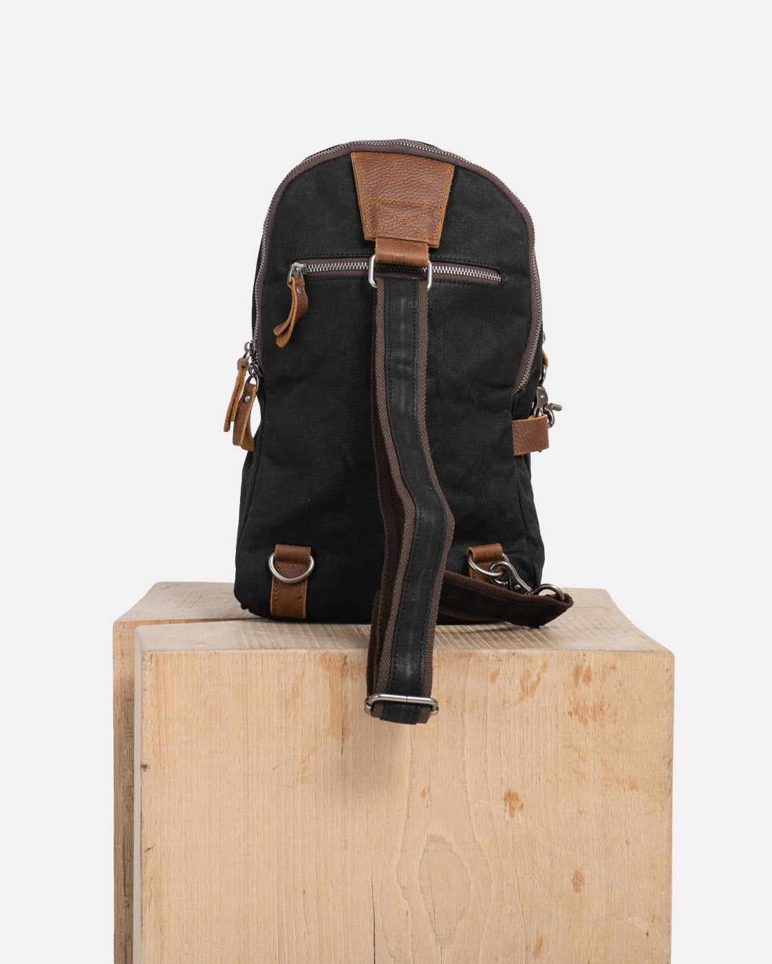 sac bandoulière toile cirée japan custom black