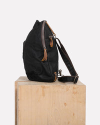 sac bandoulière toile cirée japan custom black