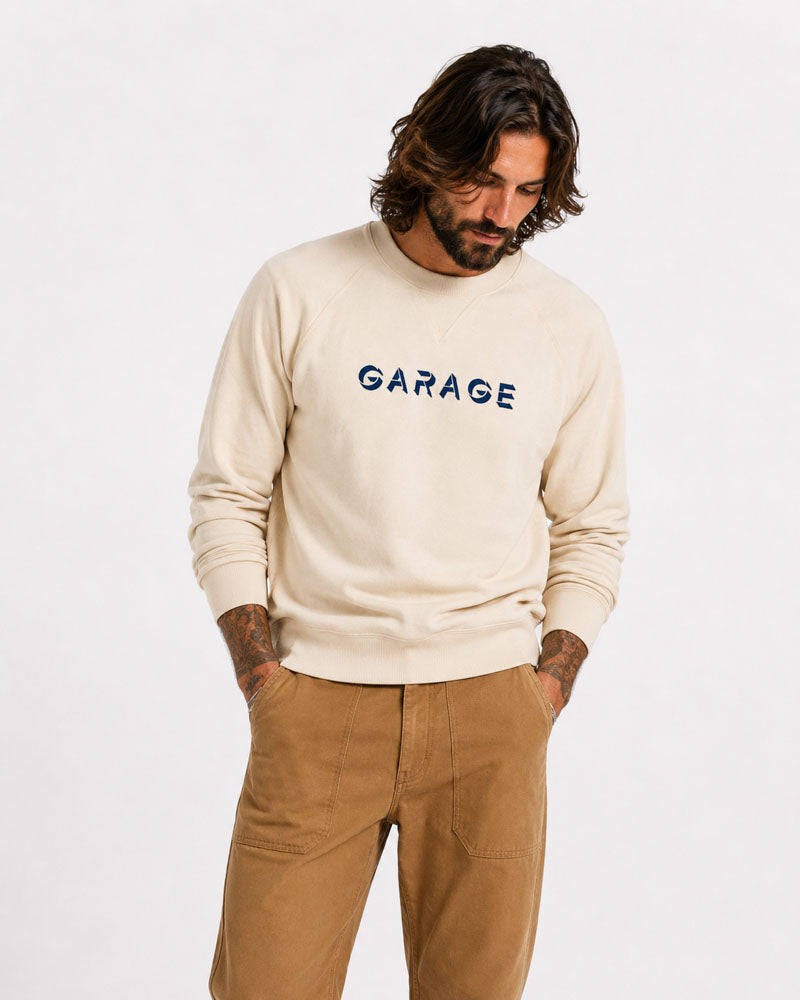 sweat-shirt garage broderie – face – Garage Français