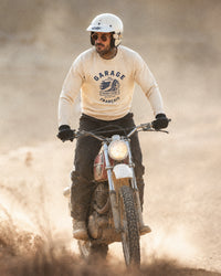 sweat-shirt rodéo camp, l’esprit sauvage, imprimé sur du 380g – lifestyle – Garage Français
