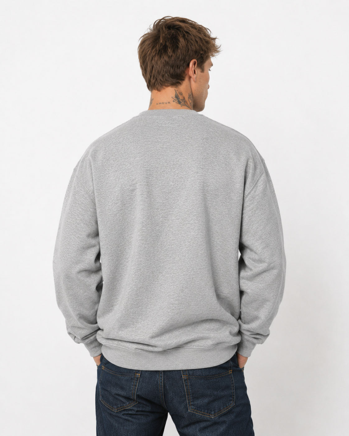 sweat-shirt rodéo camp, l’esprit sauvage, imprimé sur du 380g – dos – Garage Français