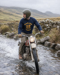 sweat-shirt rodéo camp, l’esprit sauvage, imprimé sur du 380g – lifestyle – Garage Français