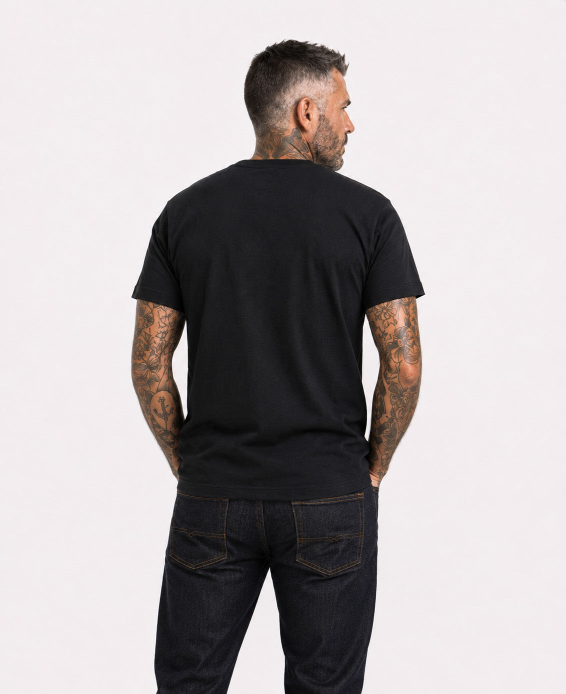 70s waves t-shirt - black