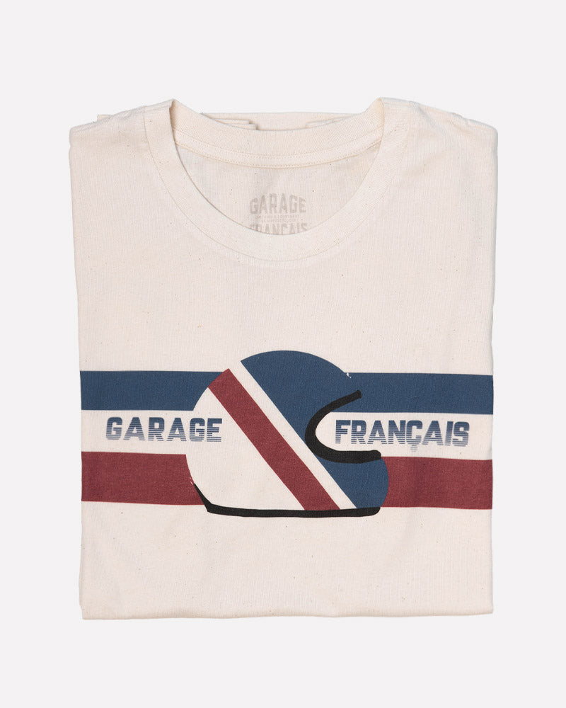 tee-shirt casque bbr - blanc vintage