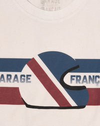 tee-shirt casque bbr - blanc vintage