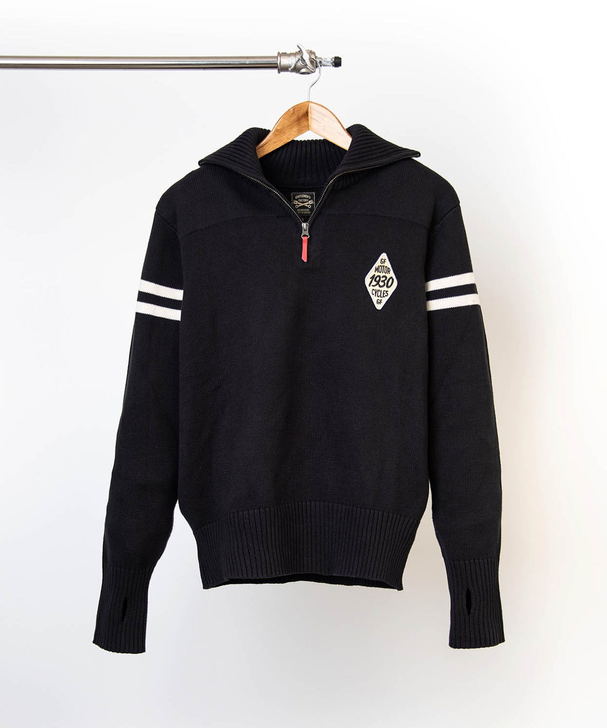 pull moto 1930 riders full black – garage français