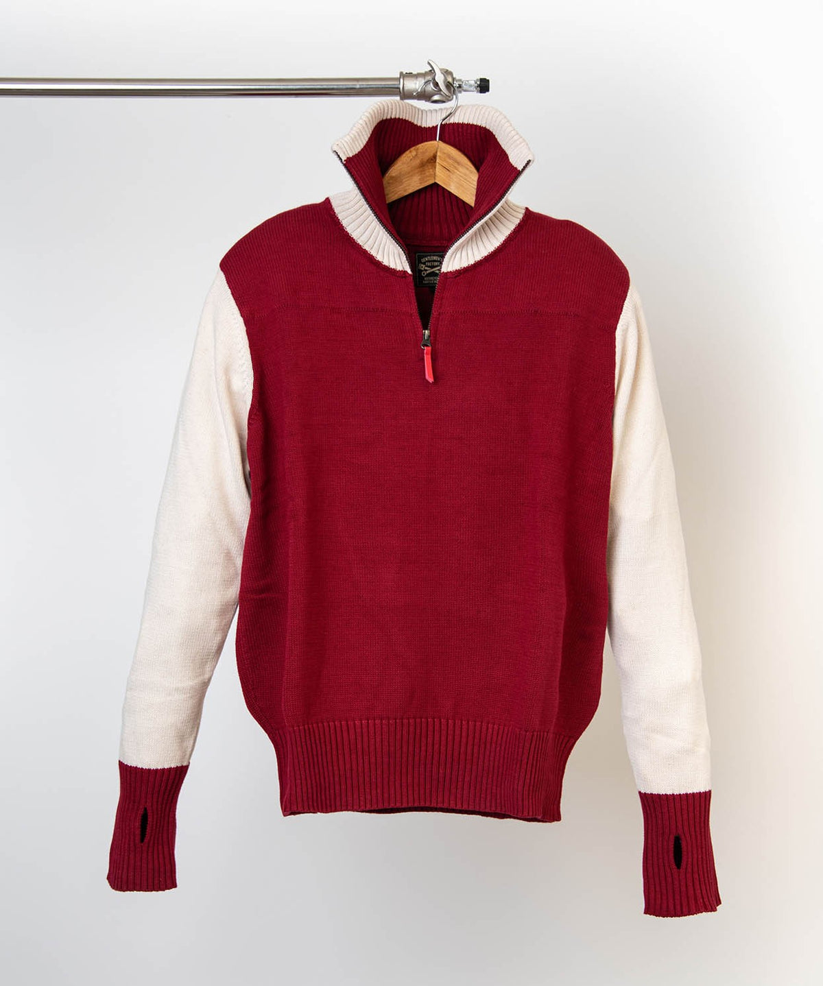 pull moto racing vintage red – garage français